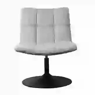 Swivel Accent Chair Danish Influenced Design - Chenille Grey